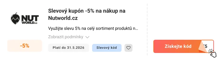 Jak využít slevový kupón Nutworld.cz