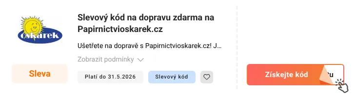 Jak využít slevový kód Papirnictvioskarek.cz
