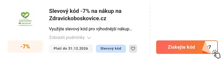 Jak využít slevový kód Zdravickoboskovice.cz