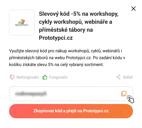 Návod jak zkopírovat slevový kupón Prototypci.cz