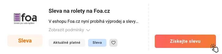 Jak využít slevu Foa.cz