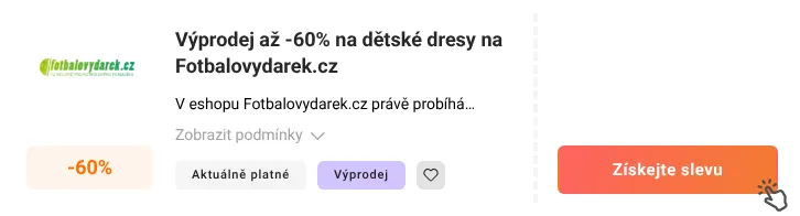 Jak využít slevu Fotbalovydarek.cz