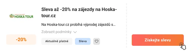 Jak využít slevu Hoska-tour.cz