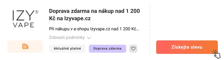 Jak využít slevu Izyvape.cz