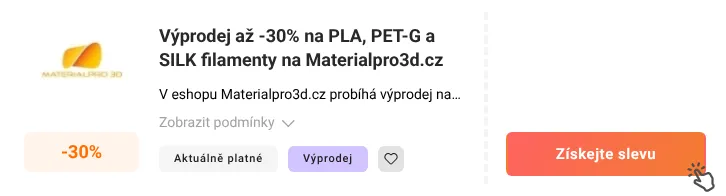 Jak využít slevu Materialpro3d.cz