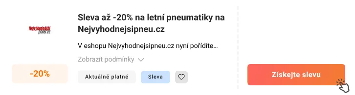 Jak využít slevu Nejvyhodnejsipneu.cz