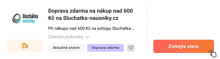 Jak využít slevu Sluchatka-nausniky.cz