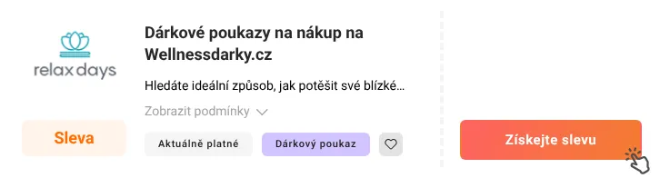 Jak využít slevu Wellnessdarky.cz