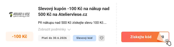Jak využít slevový kupón Ateliervlese.cz