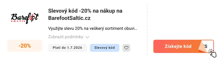 Jak využít slevový kód BarefootSaltic.cz