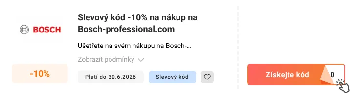Jak využít slevový kód Bosch-professional.com