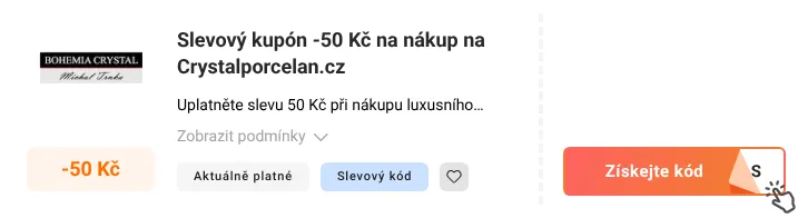 Jak využít slevový kupón Crystalporcelan.cz