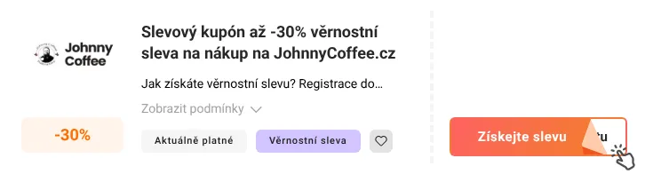 Jak využít slevový kupón JohnnyCoffee.cz