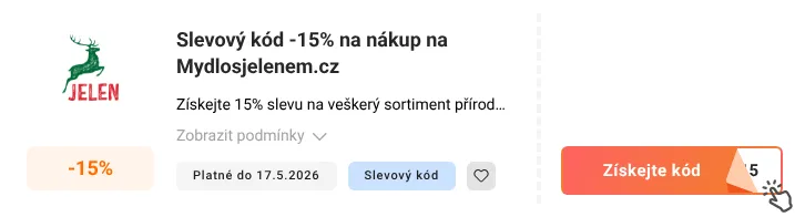 Jak využít slevový kupón Mydlosjelenem.cz