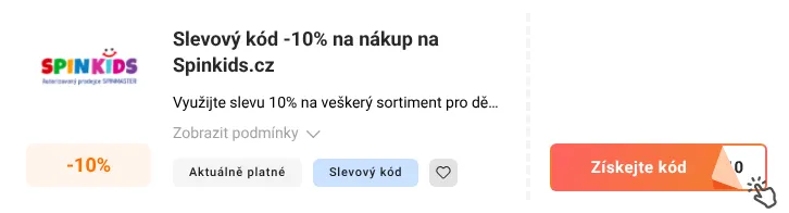 Jak využít slevový kód Spinkids.cz