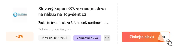 Jak využít slevový kupón Top-dent.cz