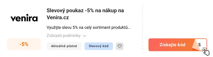 Jak využít slevový kód Venira.cz