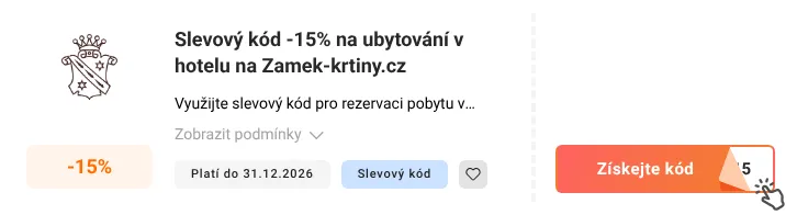 Jak využít slevový kód Zamek-krtiny.cz