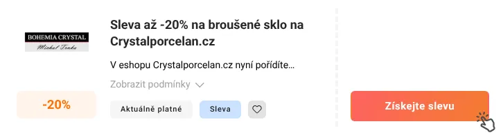 Jak využít slevu Crystalporcelan.cz