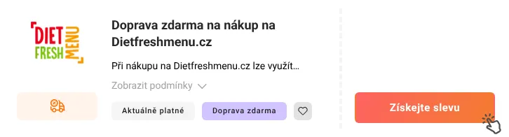 Jak využít slevu Dietfreshmenu.cz
