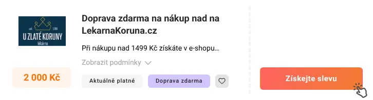 Jak využít slevu LekarnaKoruna.cz