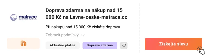 Jak využít slevu Levne-ceske-matrace.cz