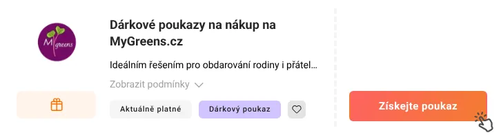 Jak využít slevu MyGreens.cz