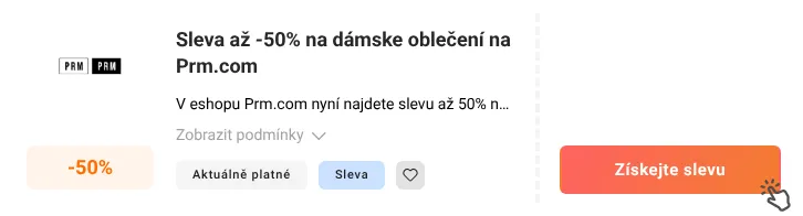 Jak využít slevu Prm.com