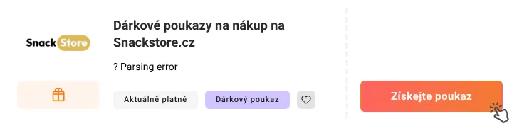 Jak využít slevu Snackstore.cz