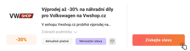 Jak využít slevu Vwshop.cz
