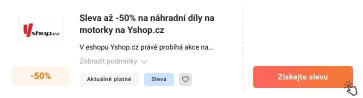 Jak využít slevu Yshop.cz