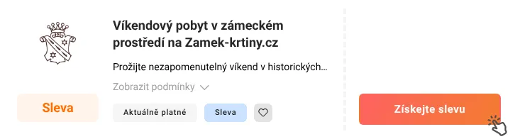 Jak využít slevu Zamek-krtiny.cz