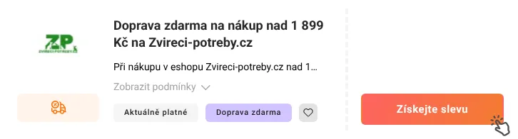 Jak využít slevu Zvireci-potreby.cz