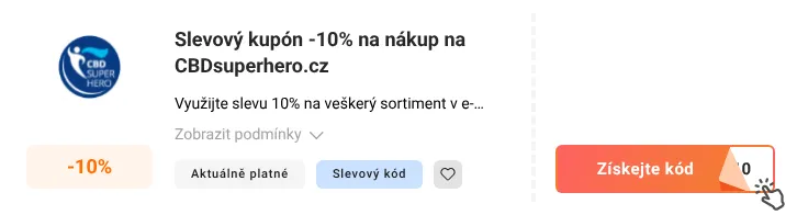 Jak využít slevový kupón CBDsuperhero.cz