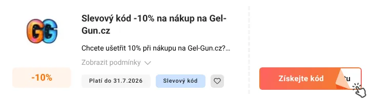 Jak využít slevový kód Gel-Gun.cz