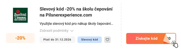 Jak využít slevový kód Pilsnerexperience.com
