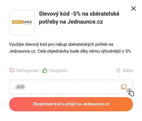 Návod jak zkopírovat slevový kupón Jednaunce.cz