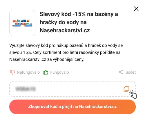 Návod jak zkopírovat slevový kupón Nasehrackarstvi.cz