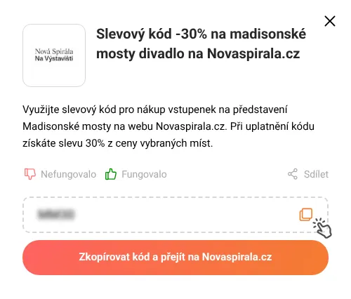 Návod jak zkopírovat slevový kód Novaspirala.cz