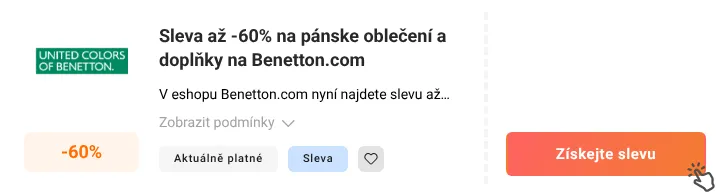 Jak využít slevu Benetton.com