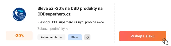 Jak využít slevu CBDsuperhero.cz