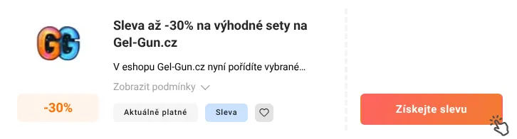 Jak využít slevu Gel-Gun.cz