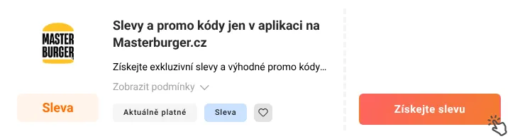 Jak využít slevu Masterburger.cz