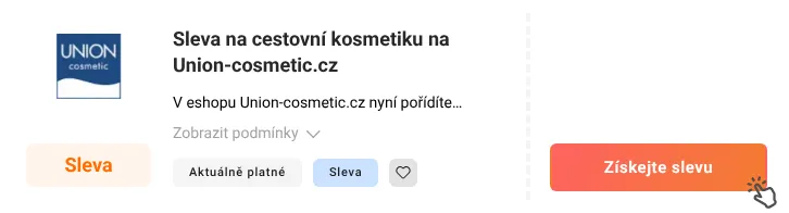 Jak využít slevu Union-cosmetic.cz